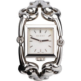 Gucci Silver Signoria Perlmut Horsebit Women Watch