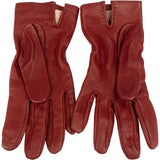 Hermès Bordeaux Leather Kelly Gloves