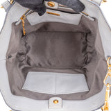 Miu Miu Grey Leather City Handbag