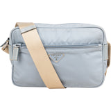 Prada Bleu Nylon Triangle Crossbody Bag