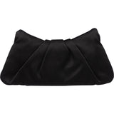 Chanel Palladium CC Satin Halfmoon Clutch