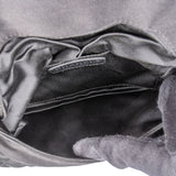 Chanel Palladium CC Satin Halfmoon Clutch
