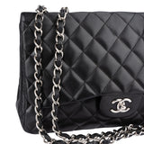 Chanel Quilted Lambskin Jumbo Single Flap Crossbody Bag