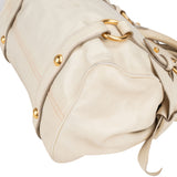 Miu Miu White Leather City Handbag - vintageandkickz