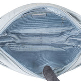 Prada Bleu Nylon Triangle Crossbody Bag