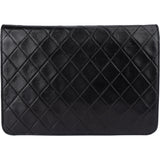 Chanel Quilted Lambskin 24K Gold Single Flap Shoulder Bag