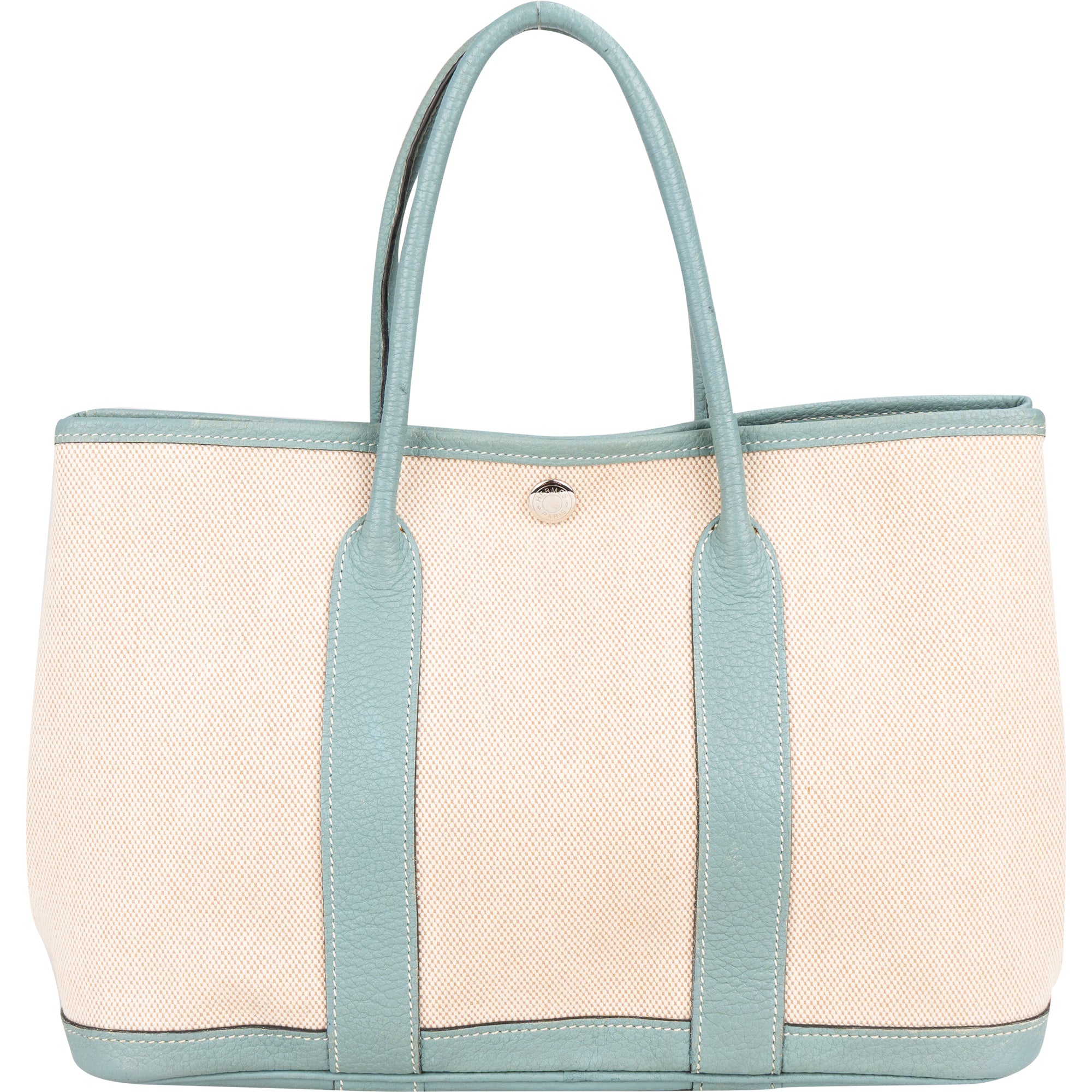 Hermès Classic Cotton Garden Party PM Handbag - vintageandkickz
