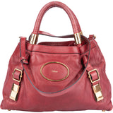 Chloé Red Leather Victoria Handbag