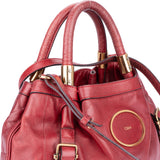 Chloé Red Leather Victoria Handbag