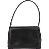 Gucci Black Leather Bamboo Turnlock Shoulder Bag