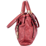 Chloé Red Leather Victoria Handbag