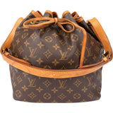 Louis Vuitton Canvas Monogram Sac Noe Petit Shoulder Bag