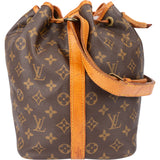 Louis Vuitton Canvas Monogram Sac Noe Petit Shoulder Bag