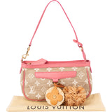 Louis Vuitton Denim Monogram Sabbia Rose Pochette Accessoire Handbag