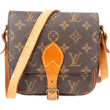 Louis Vuitton Canvas Monogram Cartouchiere PM Crossbody Bag