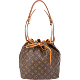 Louis Vuitton Canvas Monogram Sac Noe Petit Shoulder Bag