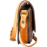 Louis Vuitton Canvas Monogram Cartouchiere PM Crossbody Bag
