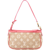 Louis Vuitton Denim Monogram Sabbia Rose Pochette Accessoire Handbag