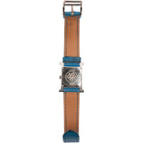 Hermès Silver Tone Heure H Women Watch HH1.210 Blue