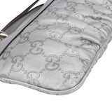 Gucci Silver GG Monogram Clutch