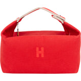 Hermès Rouge Cotton Bride A Brac Bag