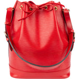 Louis Vuitton Rouge Epi Leather Sac Noe Grande Shoulder Bag