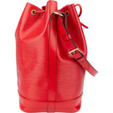 Louis Vuitton Rouge Epi Leather Sac Noe Grande Shoulder Bag