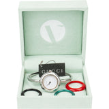 Gucci Silver Tone Multicolor Bezel Women Watch
