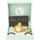Gucci Gold Tone Multicolor Change Bezel Women Watch
