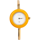 Gucci Gold Tone Multicolor Change Bezel Women Watch