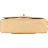 Chanel Quilted Lambskin 24K Gold Small Double Flap Crossbody Bag