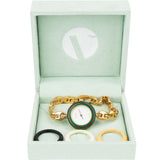 Gucci Gold Tone Multicolor Bezel Women Watch