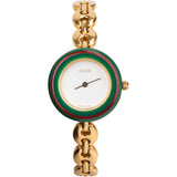 Gucci Gold Tone Multicolor Bezel Women Watch