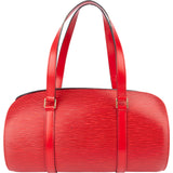 Louis Vuitton Rouge Epi Leather Soufflot Set Handbag