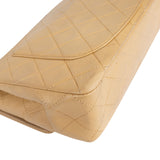 Chanel Quilted Lambskin 24K Gold Small Double Flap Crossbody Bag