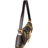 Fendi Limited Embroidered Monogram Baguette Shoulder Bag