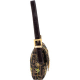 Fendi Limited Embroidered Monogram Baguette Shoulder Bag