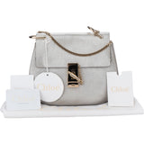 Chloé Silver Drew Calfskin Crossbody Bag