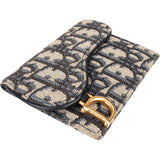 Christian Dior Totter Monogram Saddle Cardholder