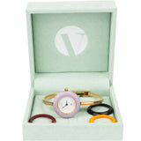 Gucci Gold Tone Multicolor Bezel Women Watch