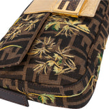 Fendi Limited Embroidered Monogram Baguette Shoulder Bag