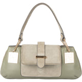 Fendi RARE ARCHIVE Green Leather FF Hobo