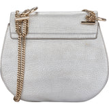 Chloé Silver Drew Calfskin Crossbody Bag