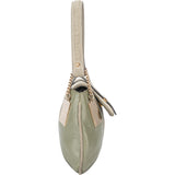 Fendi RARE ARCHIVE Green Leather FF Hobo