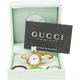 Gucci Gold Tone Multicolor Bezel Women Watch