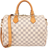 Louis Vuitton Damier Azur Monogram Speedy 30 Bandouliere