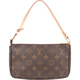 Louis Vuitton Canvas Monogram Pochette Accessoire Handbag