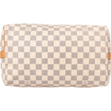 Louis Vuitton Damier Azur Monogram Speedy 30 Bandouliere