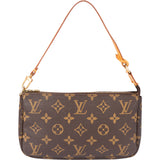 Louis Vuitton Canvas Monogram Pochette Accessoire Handbag