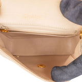 Chanel Quilted Lambskin 24K Gold Single Flap Crossbody Bag